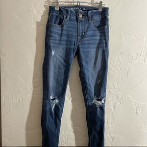 American Eagle destressed jeans